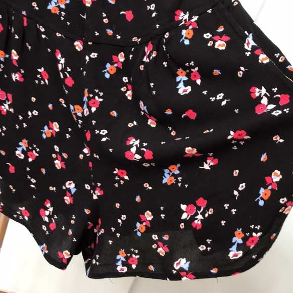 Free People floral short dungarees shirts overall - Picture 2 of 10